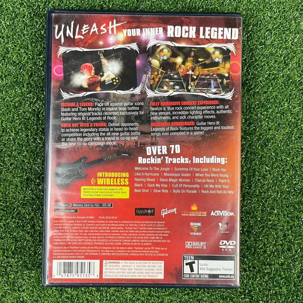 Guitar Hero 3 Legends Of Rock Sony PlayStation 2, PS2 Complete CIB